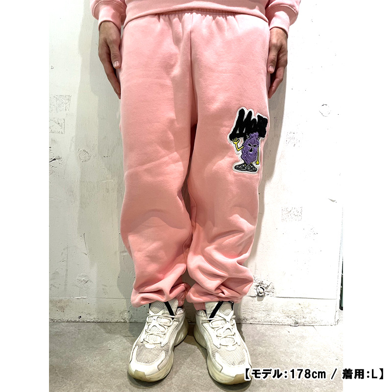 MOBB PINK WAPPEN PANTS -GREY-