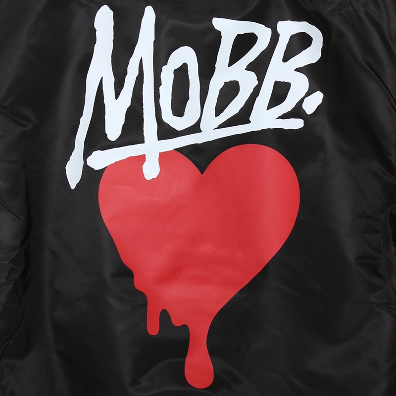 HEART DRIP MA-1 JACKET -BLACK-