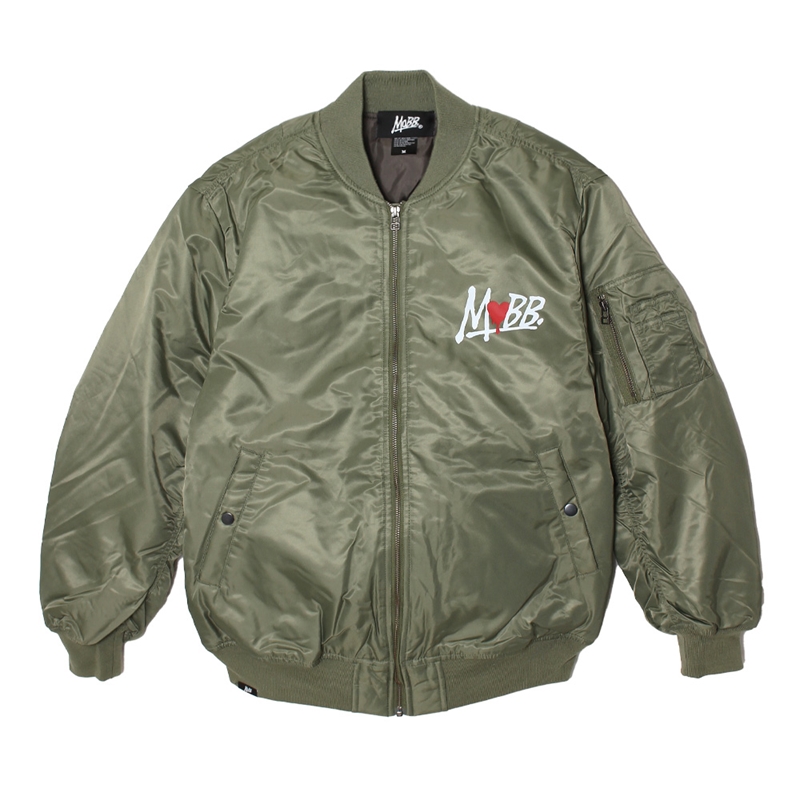 HEART DRIP MA-1 JACKET -GREEN-