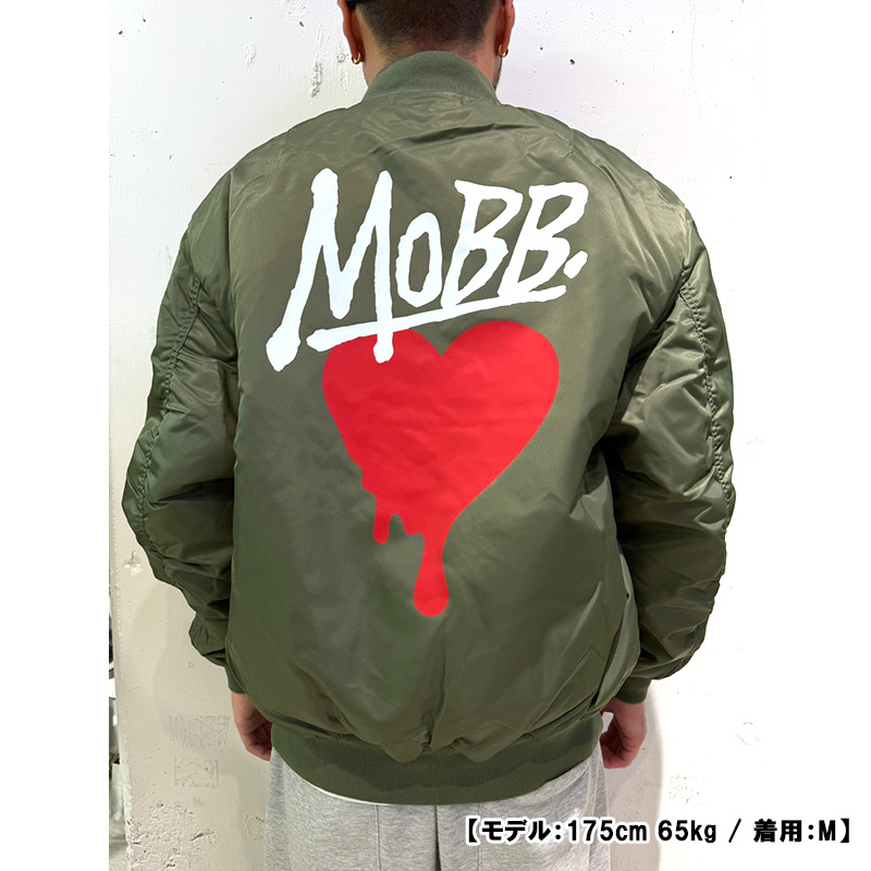 HEART DRIP MA-1 JACKET -GREEN-