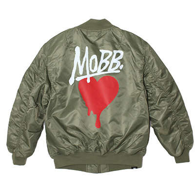 HEART DRIP MA-1 JACKET -GREEN-