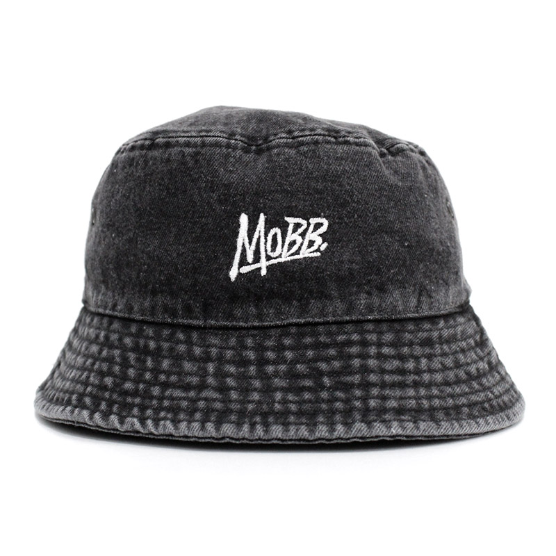 OG LOGO BUCKET HAT -BLACK DENIM-