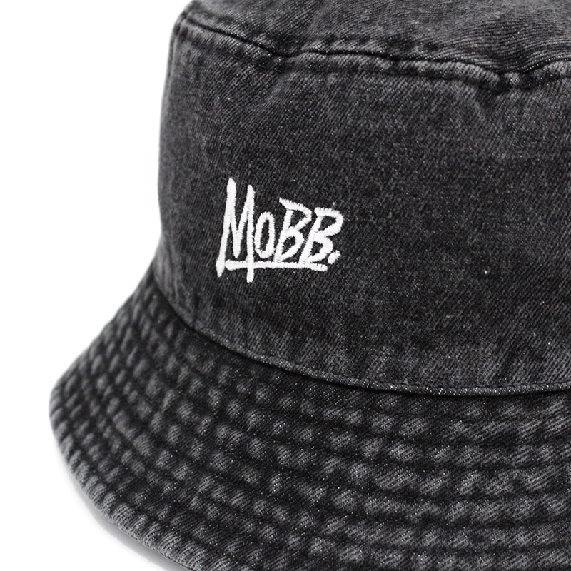 OG LOGO BUCKET HAT -BLACK DENIM-