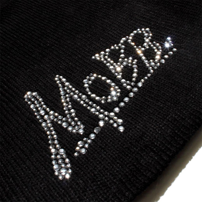 OG RHINESTONE BEANIE -BLACK-