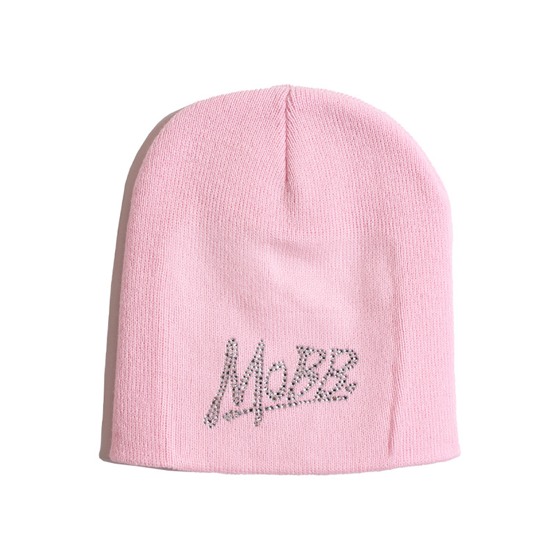 OG RHINESTONE BEANIE -PINK-