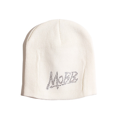 OG RHINESTONE BEANIE -WHITE-