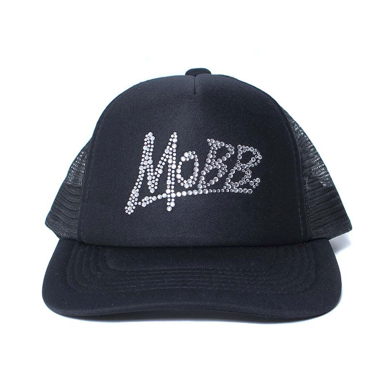 RHINESTONE OG MESH CAP -BLACK-