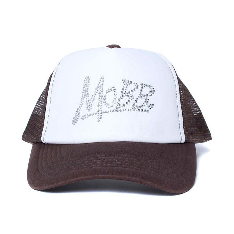 RHINESTONE OG MESH CAP -BROWN-