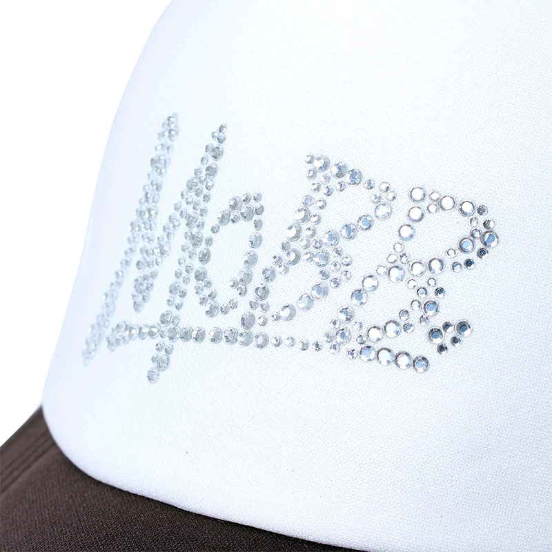 RHINESTONE OG MESH CAP -BROWN-