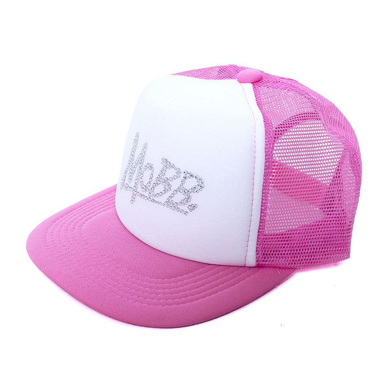 RHINESTONE OG MESH CAP -PINK-