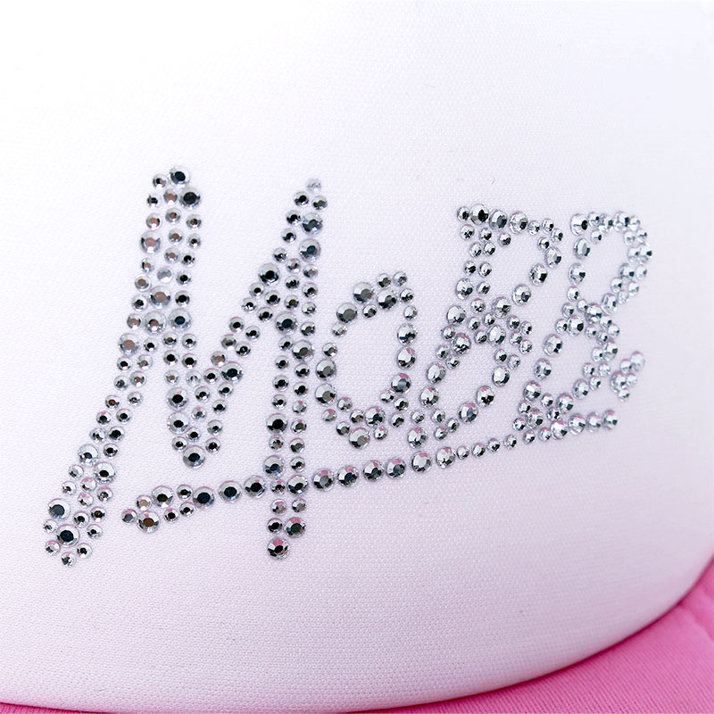 RHINESTONE OG MESH CAP -PINK-