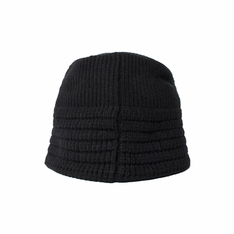 OG KNIT BUCKET HAT -BLACK-