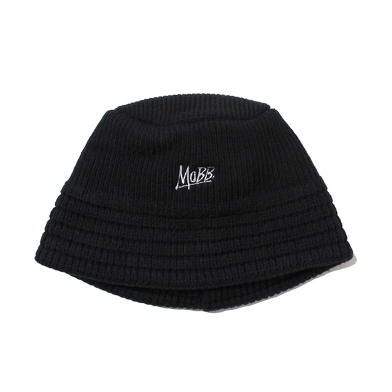 OG KNIT BUCKET HAT -BLACK-