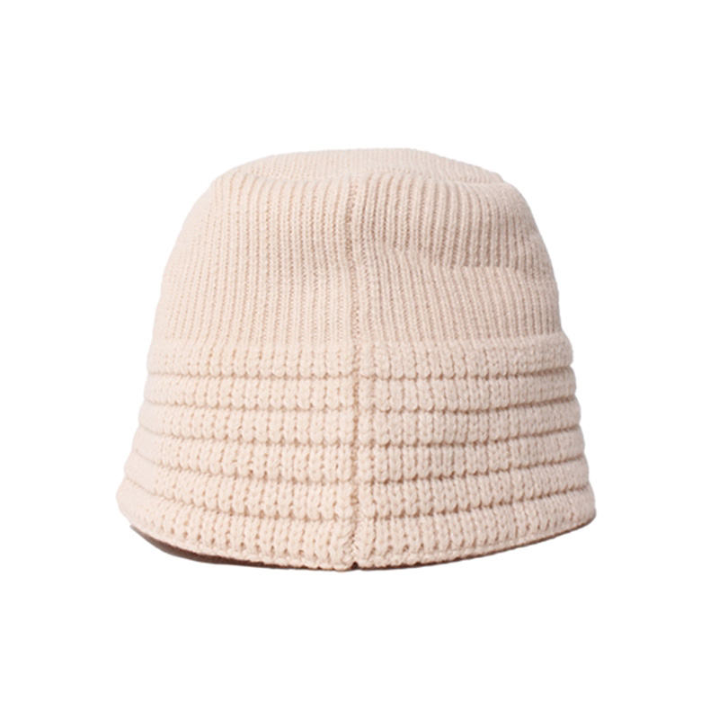 OG KNIT BUCKET HAT -WHITE-