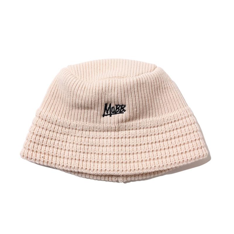 OG KNIT BUCKET HAT -WHITE-