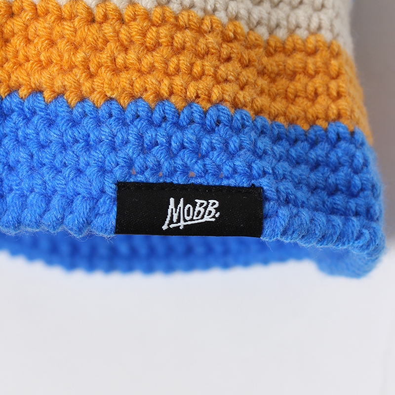 CROCHET BUCKET HAT -BLUE-