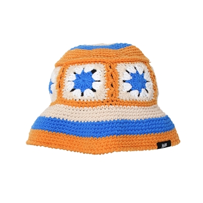 CROCHET BUCKET HAT -ORANGE-