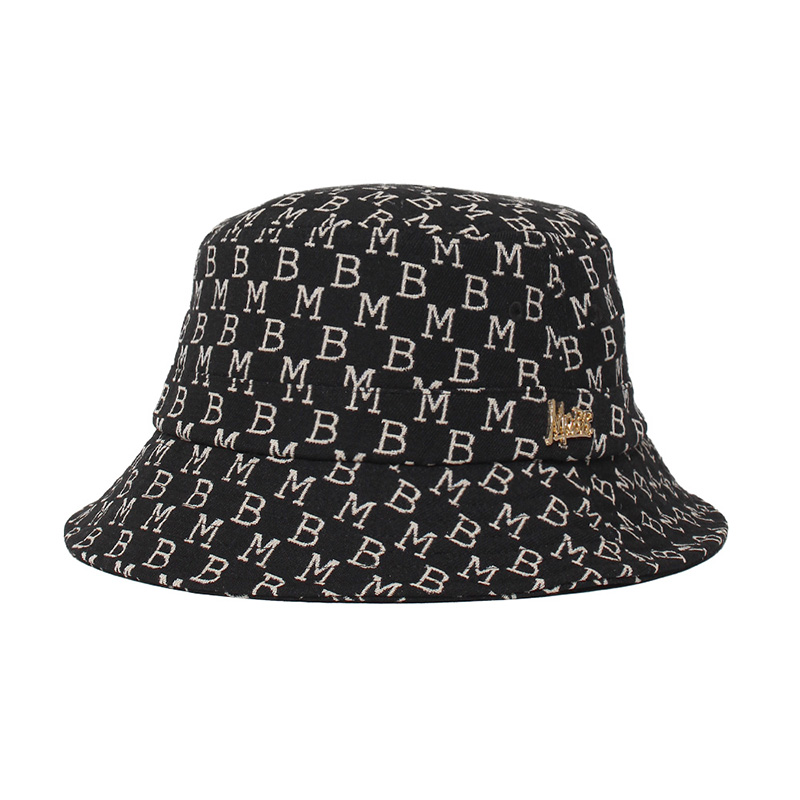 MONOGRAM JACQUARD HAT -BLACK-