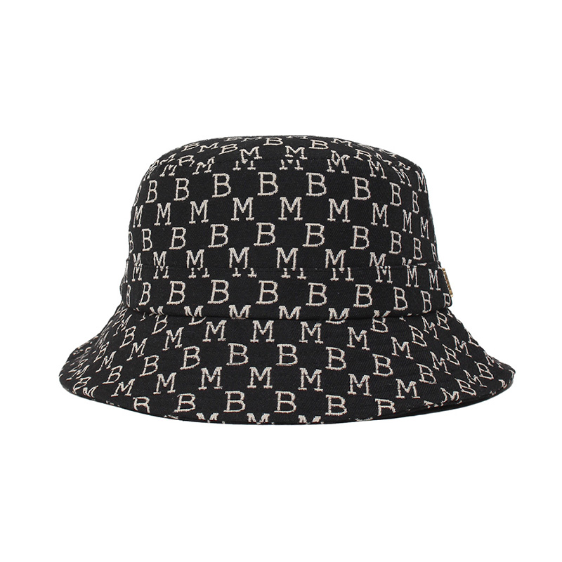 MONOGRAM JACQUARD HAT -BLACK-