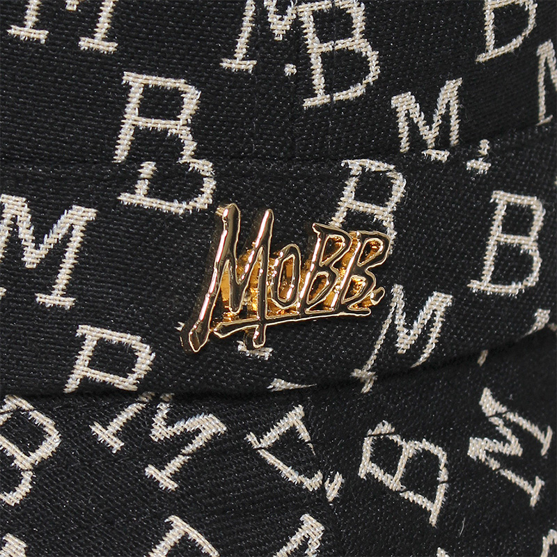 MONOGRAM JACQUARD HAT -BLACK-