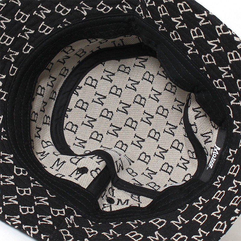 MONOGRAM JACQUARD HAT -BLACK-