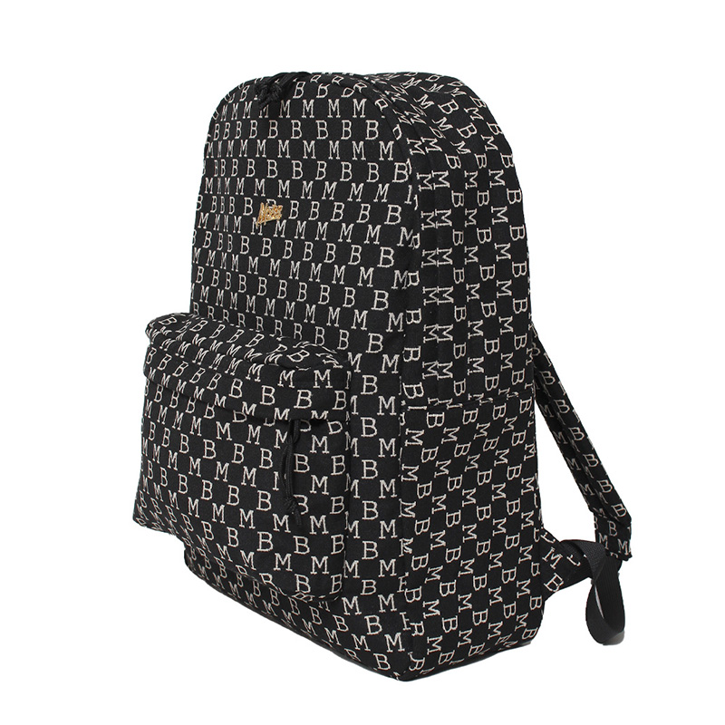 MONOGRAM JACQUARD BACK PACK -BLACK-