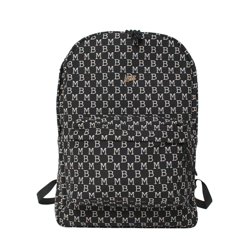 MONOGRAM JACQUARD BACK PACK -BLACK-