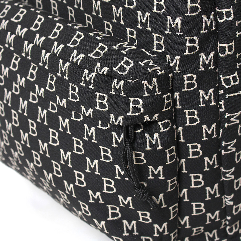 MONOGRAM JACQUARD BACK PACK -BLACK-