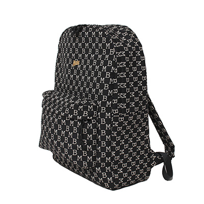 MONOGRAM JACQUARD BACK PACK -BLACK-