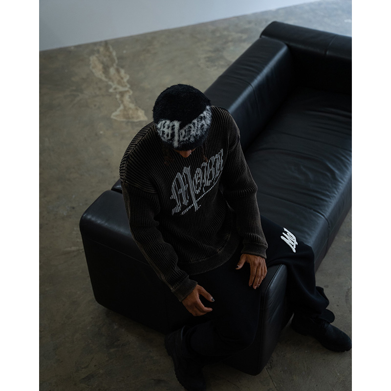 OLD OG SHAGGY BEANIE -BLACK-