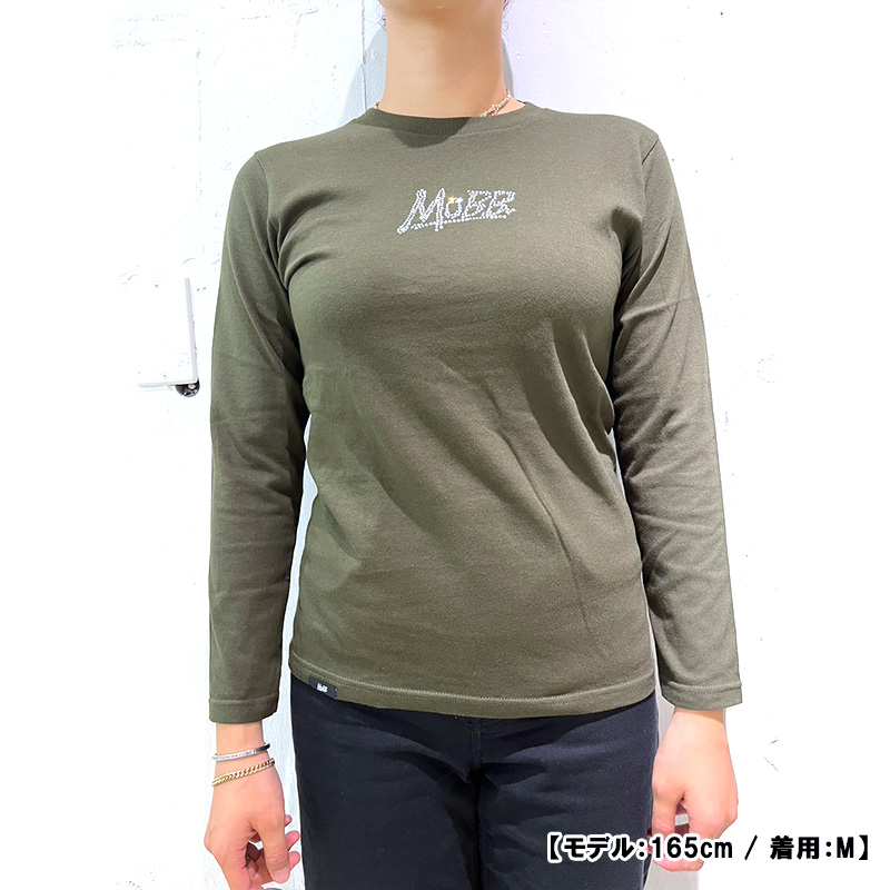 OG RHINESTONE L/S T-SHIRT -ARMY GREEN- (WOMEN/KIDS)