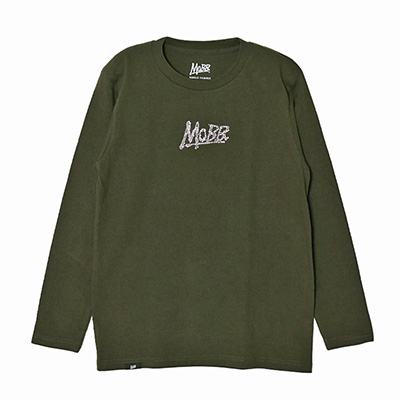 OG RHINESTONE L/S T-SHIRT -ARMY GREEN- (WOMEN/KIDS)