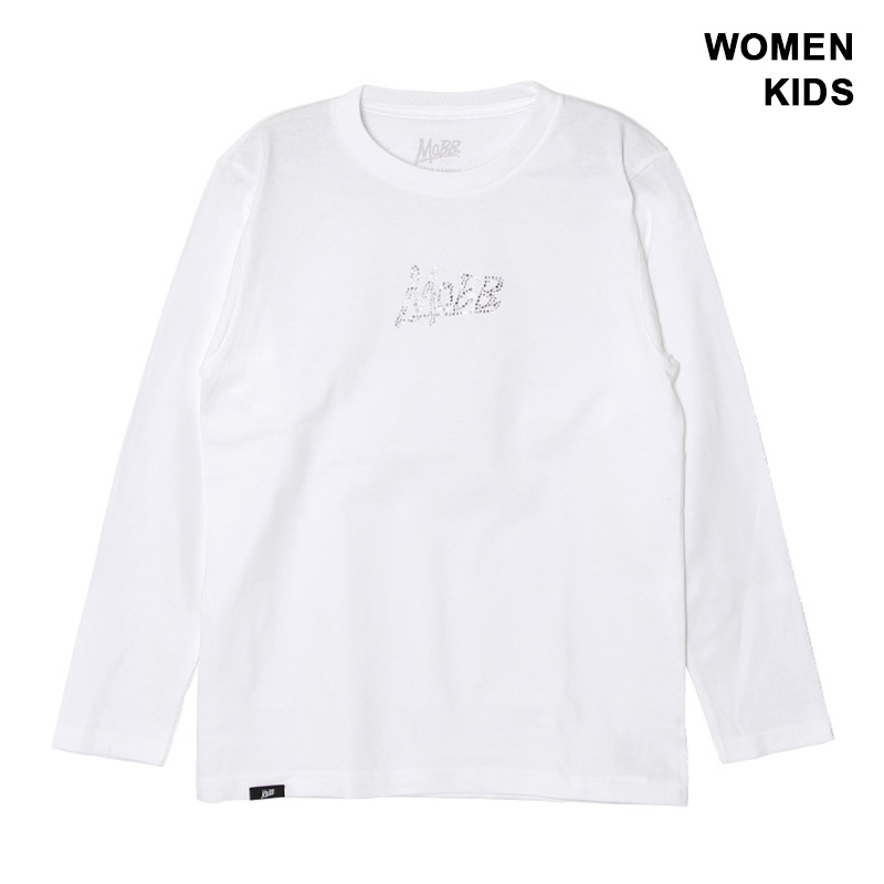 OG RHINESTONE L/S T-SHIRT -WHITE- (WOMEN/KIDS)