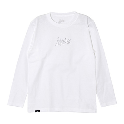 OG RHINESTONE L/S T-SHIRT -WHITE- (WOMEN/KIDS)