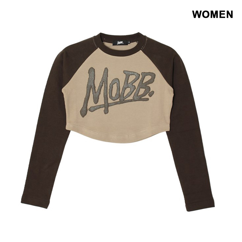 OG RAGLAN L/S SHIRT -BROWN- (WOMEN)