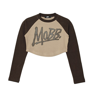 OG RAGLAN L/S SHIRT -BROWN- (WOMEN)