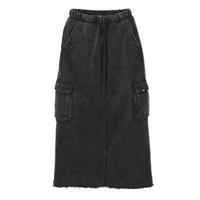 PIGMENT SWEAT SKIRT -BLACK- (WOMEN)