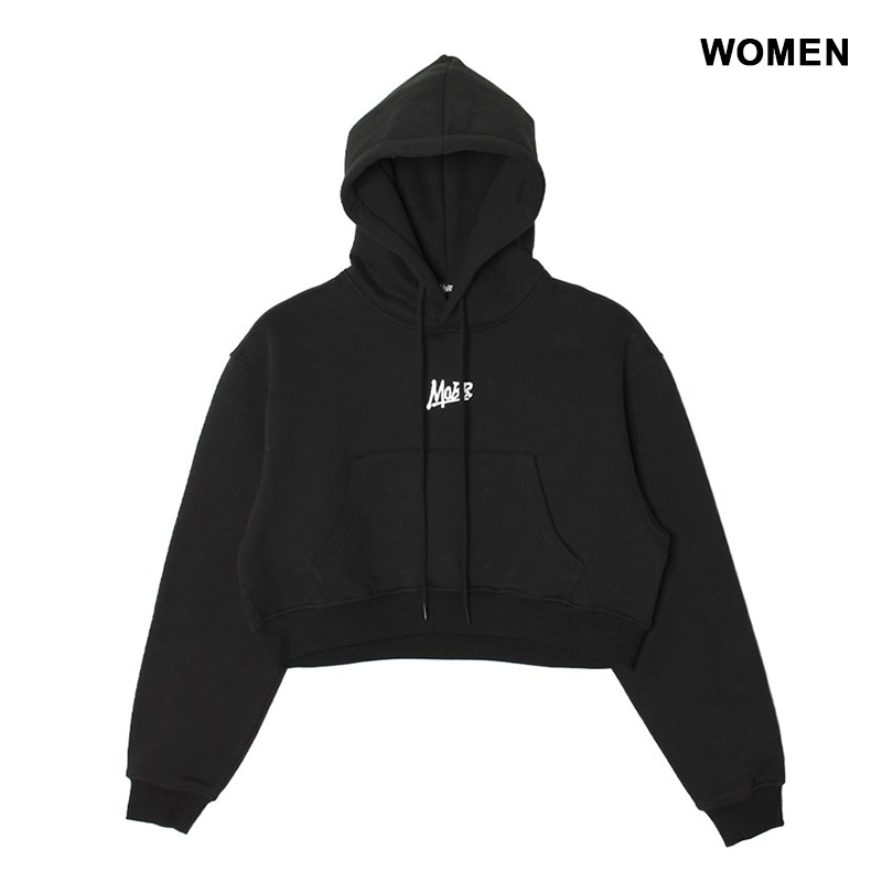 OG CROPPED HOODIE -BLACK- (WOMEN)