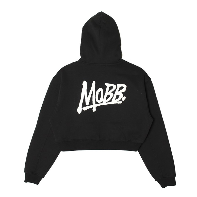 OG CROPPED HOODIE -BLACK- (WOMEN)