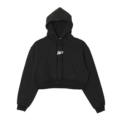 OG CROPPED HOODIE -BLACK- (WOMEN)(S)