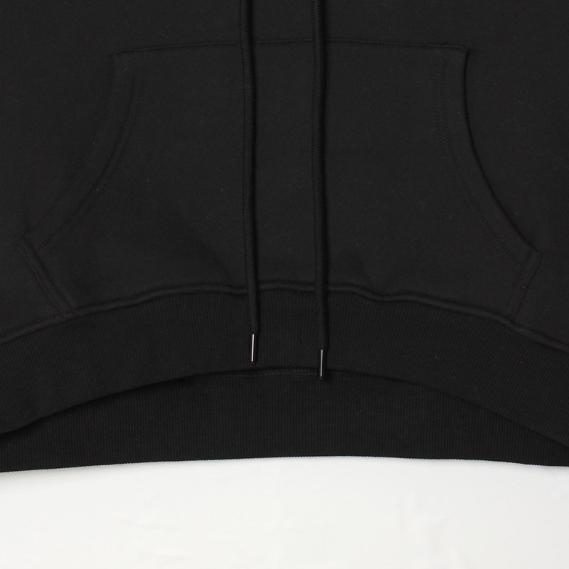 HEART DRIP CROPPED HOODIE -BLACK- (WOMEN)