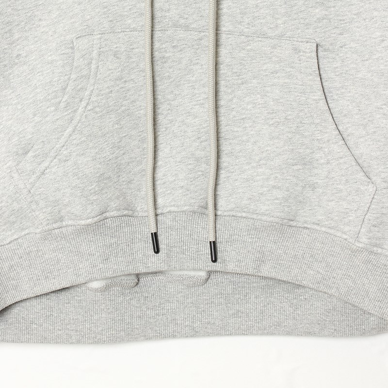 HEART DRIP CROPPED HOODIE -GREY- (WOMEN)