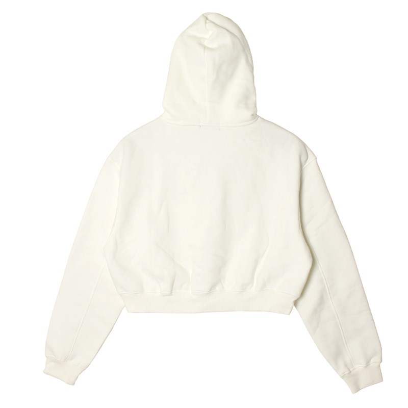 OG RHINESTONE CROPPED HOODIE -WHITE- (WOMEN)