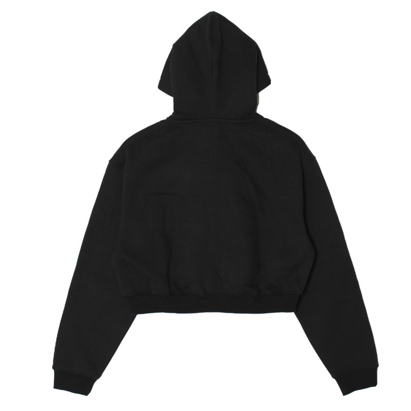 OG CROPPED ZIP HOODIE -BLACK- (WOMEN)