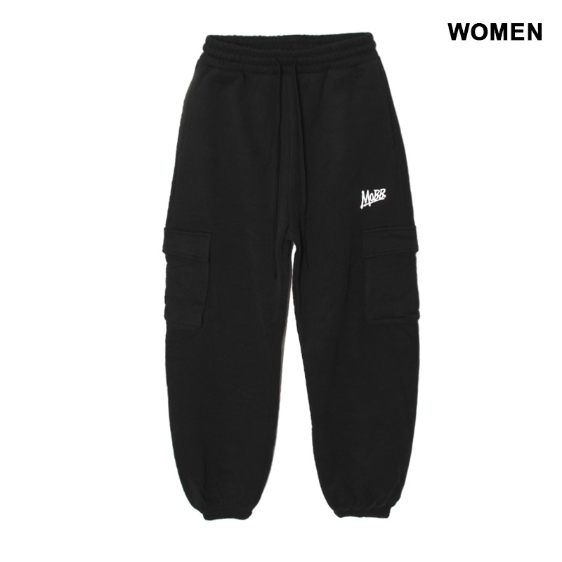 OG CARGO SWEAT PANTS -BLACK- (WOMEN)