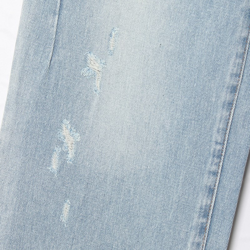 OLD OG DAMAGE DENIM PANTS -WASH INDIGO- (WOMEN)