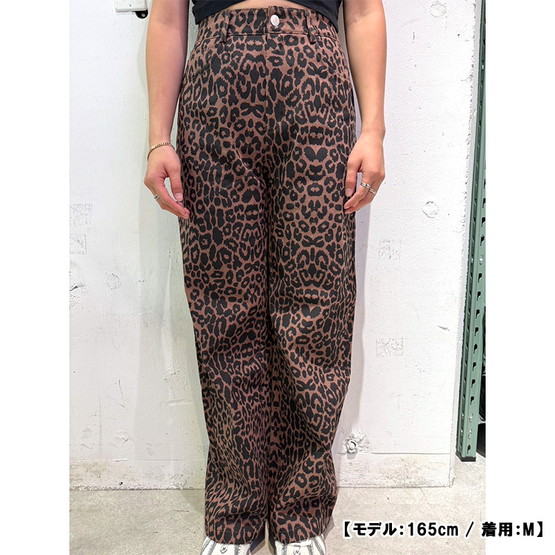 LEOPARD 5P PANTS -LEOPARD- (WOMEN)