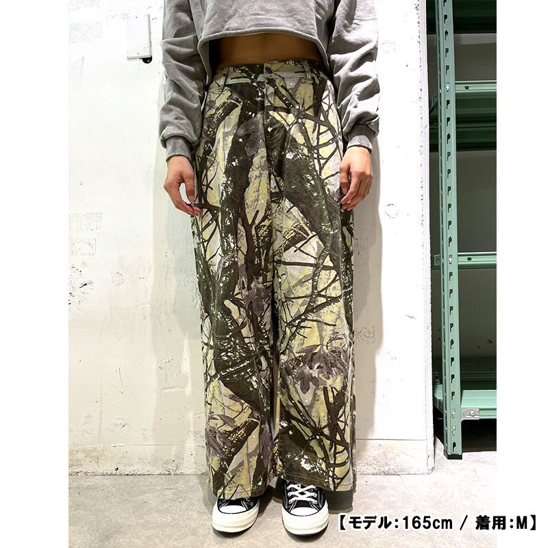 CAMO WIDE PANTS -CAMO- (WOMEN)