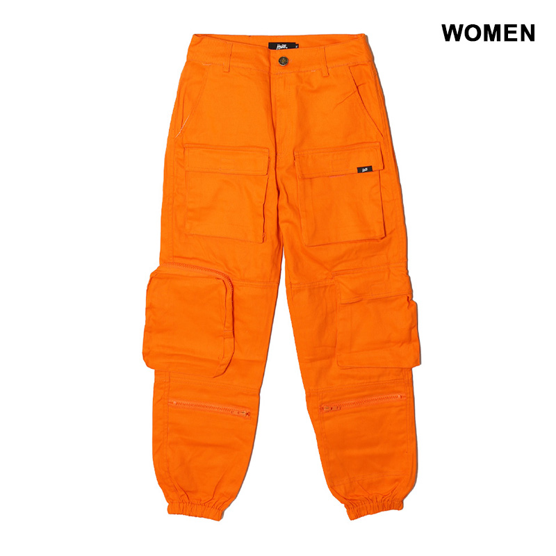 MULTI POCKET JOGGER PANTS -ORANGE- (WOMEN)