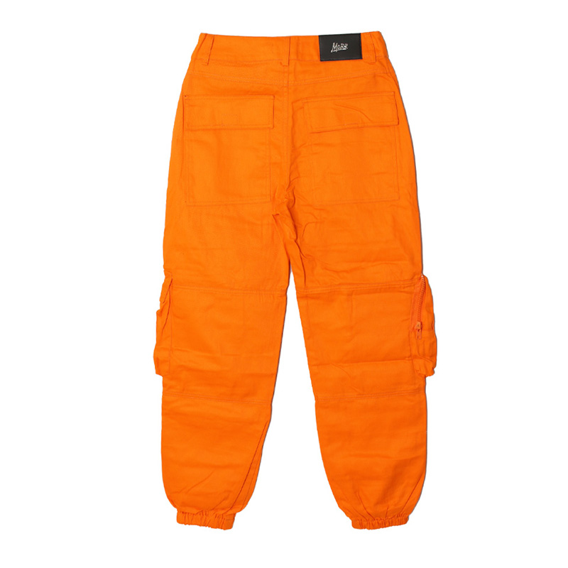 MULTI POCKET JOGGER PANTS -ORANGE- (WOMEN)